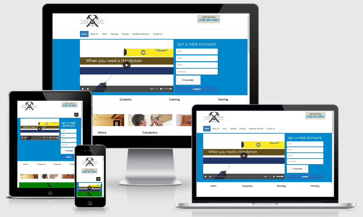 Look at That Property Transformations website design by Vision Web